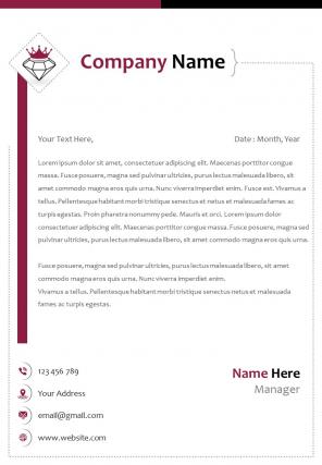 Sales and logistics company letterhead design template