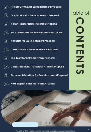 Sales Increment Proposal Report Sample Example Document