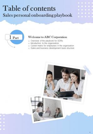 Sales Personal Onboarding Playbook Report Sample Example Document Best Idea