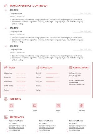 Sample Resume Template For Web Designer With Profile Summary