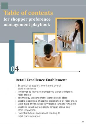 Shopper Preference Management Playbook Report Sample Example Document Impressive Visual