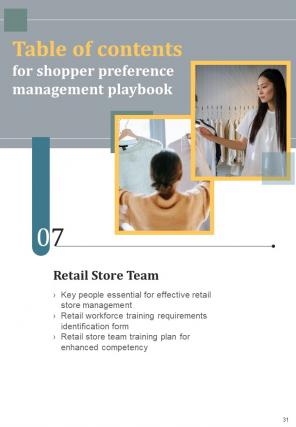 Shopper Preference Management Playbook Report Sample Example Document Template Appealing
