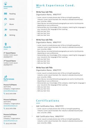 Example resume cv template for data analyst specialist