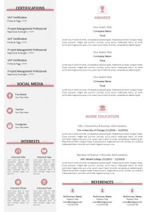 Sample resume format with skills summary