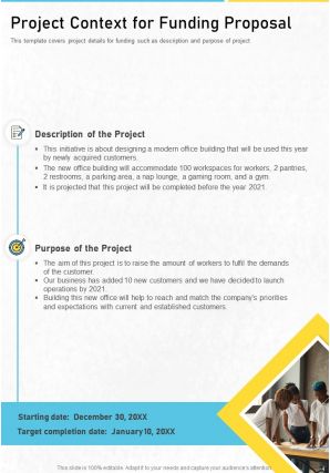 Business funding proposal example document report doc pdf ppt