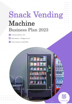 Snack Vending Machine Business Plan Pdf Word Document Snack Vending Machine Business Plan A4 Pdf Word Document