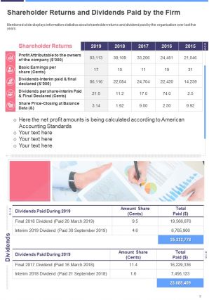Social media annual report template pdf doc ppt document report template