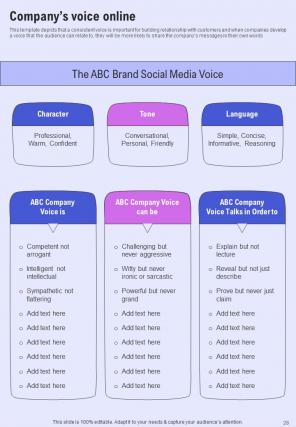 Social Media Brand Marketing Playbook Report Sample Example Document Professional Good