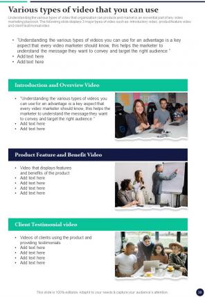 Social Media Video Promotional Playbook Report Sample Example Document