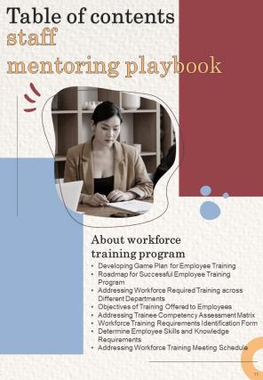 Staff Mentoring Playbook Report Sample Example Document Pre-designed Compatible