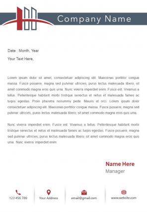 Startup business letterhead design template
