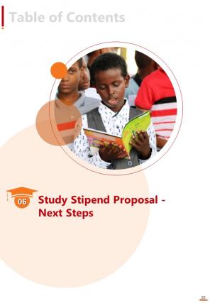 Study Stipend Proposal Example Document Report Doc Pdf Ppt