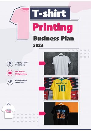 T Shirt Printing Business Plan Pdf Word Document T Shirt Printing Business Plan A4 Pdf Word Document
