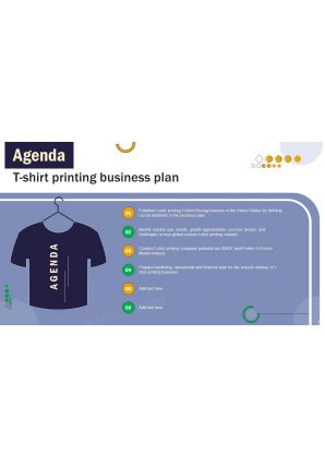 T Shirt Printing Business Plan Powerpoint Presentation Slides BP Ideas Multipurpose