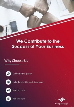 Tech consulting four page brochure template