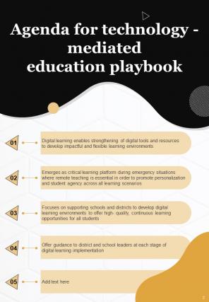 Technology Mediated Education Playbook Report Sample Example Document Appealing Compatible