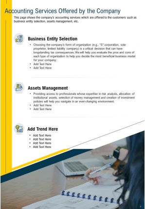 Template For Accounting Company Annual Report Pdf Doc Ppt Document Report Template