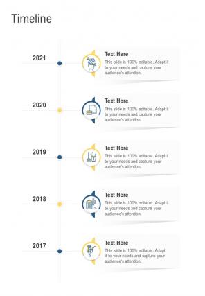 Timeline Cleaning Services Proposal One Pager Sample Example Document