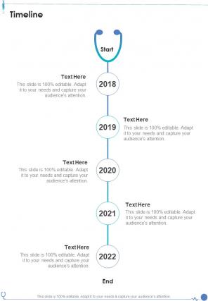 Timeline Healthcare Proposal One Pager Sample Example Document