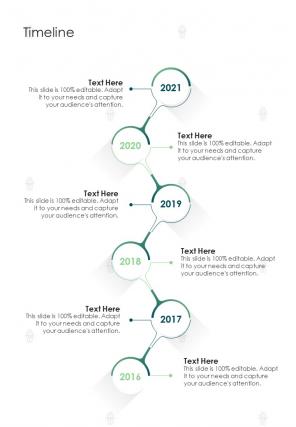 Timeline Pest Termination Services Proposal One Pager Sample Example Document
