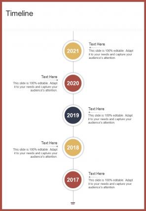 Timeline Printing Proposal Template One Pager Sample Example Document