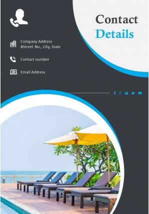Tourism company flyer two page brochure template