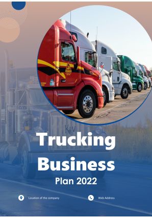 Trucking Business Plan Pdf Word Document Trucking Business Plan A4 Pdf Word Document