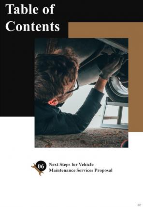 Vehicle Maintenance Services Proposal Report Sample Example Document