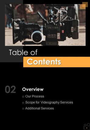Videography Proposal Sample Document Report Doc Pdf Ppt
