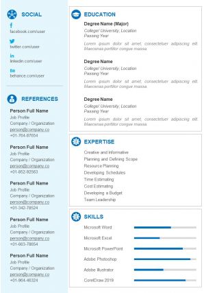 Web graphic designer sample resume cv template