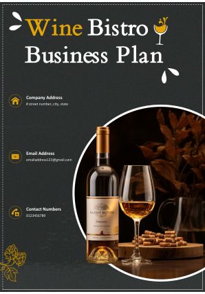 Wine Bistro Business Plan Pdf Word Document