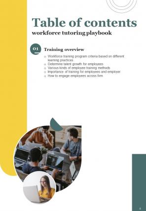 Workforce Tutoring Playbook Report Sample Example Document Captivating Aesthatic