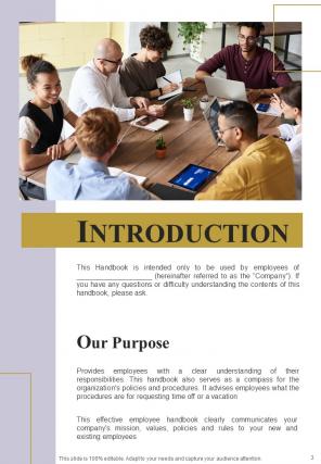 Workplace Policy A4 Guide For Employees HB V Visual Template