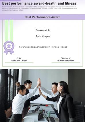 Workplace Wellness Playbook Report Sample Example Document Images Impactful
