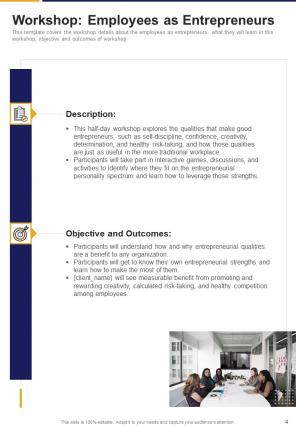 Workshop delivery proposal example document report doc pdf ppt