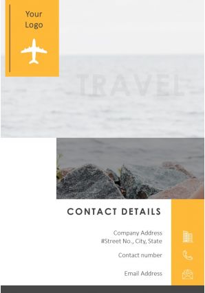 World travel agent two page brochure template