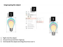 0115 3d bulb graphic for idea generation powerpoint template