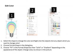 0115 3d bulb graphic for idea generation powerpoint template