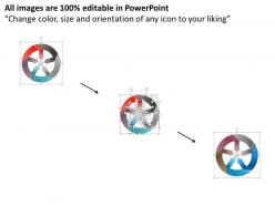0115 3d circular banner diagram for data representation powerpoint template