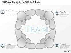 0115 3d people making circle with text boxes powerpoint template