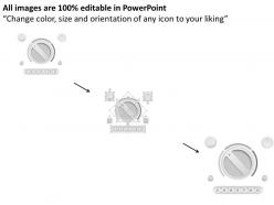 0115 3d volume control button with knob powerpoint template