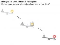 0115 balance of bulbs for idea concept powerpoint template