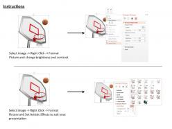 0115 basketball over the basket ring image graphics for powerpoint