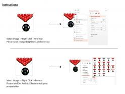 0115 black ball leading red balls image graphics for powerpoint
