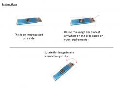 0115 blue colored pen drive with combination lock image graphic for powerpoint