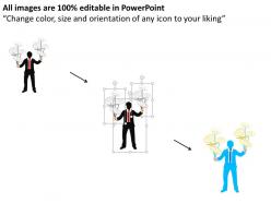 0115 business man juggling with plates powerpoint template