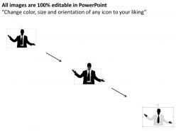 0115 business man juggling with six text boxes powerpoint template