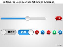 0115 buttons for user interface of iphone and ipad powerpoint template
