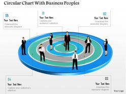 0115 circular chart with business peoples powerpoint template