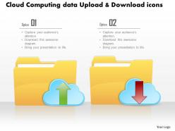 0115 cloud computing data upload and download icons ppt slide
